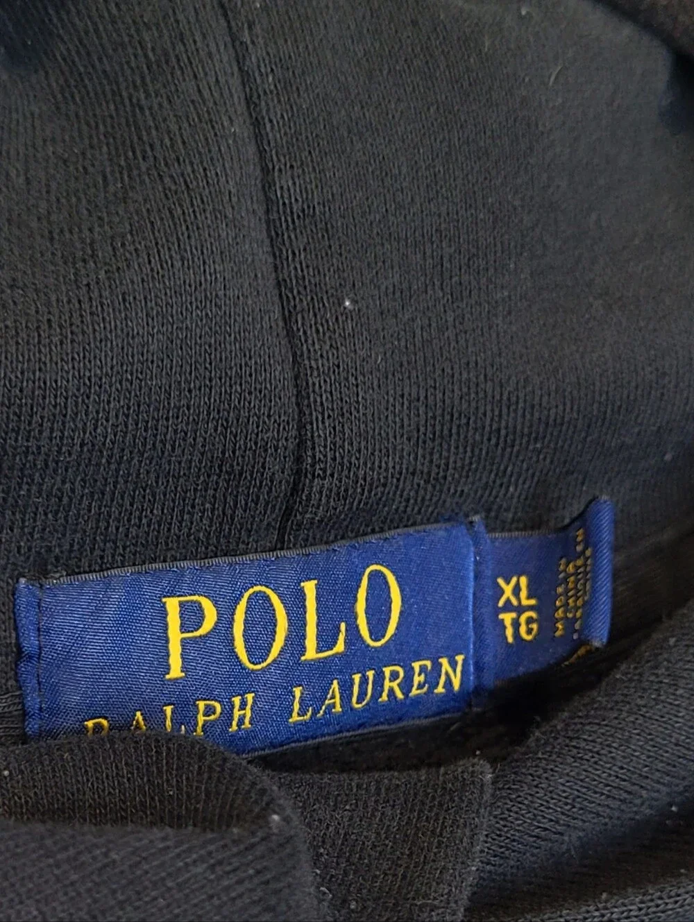 Polo Ralph Lauren Tuxedo Bear Hoodie XL Black